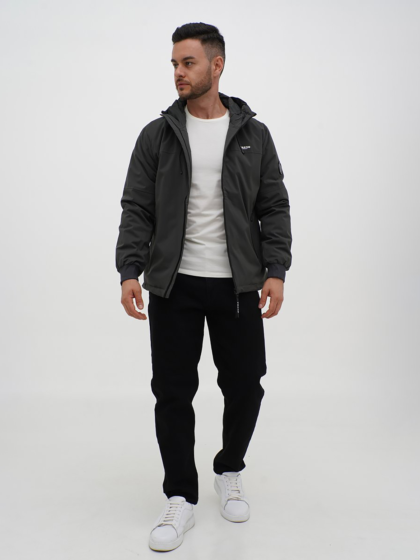 Демисезонная куртка Trend Collection модель TC12780GreyGreenMNKRTKDMSZN Фото