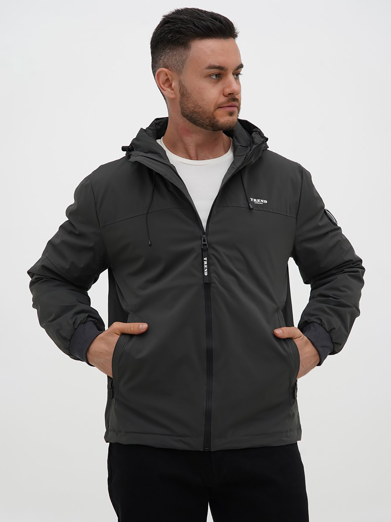 Демісезонна куртка Trend Collection модель TC12780GreyGreenMNKRTKDMSZN Фото