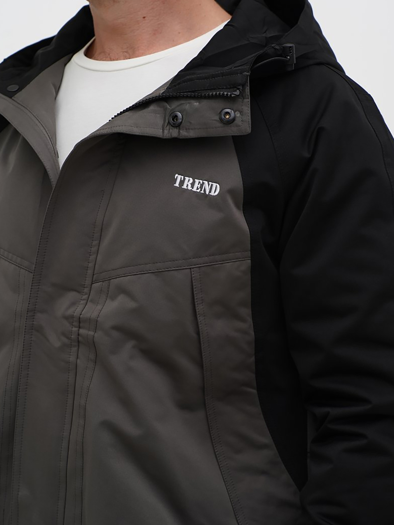 Демисезонная куртка Trend Collection модель TC12775BlackGreyMNKRTKDMSZN Фото