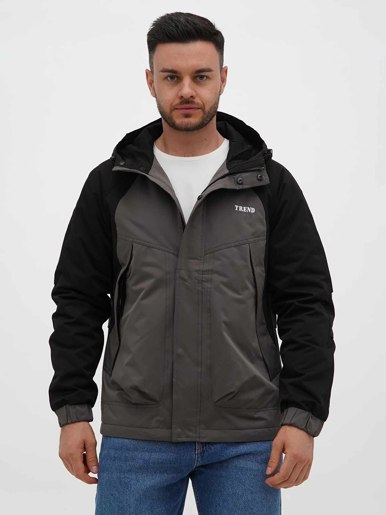 Демисезонная куртка Trend Collection модель TC12775BlackGreyMNKRTKDMSZN Фото