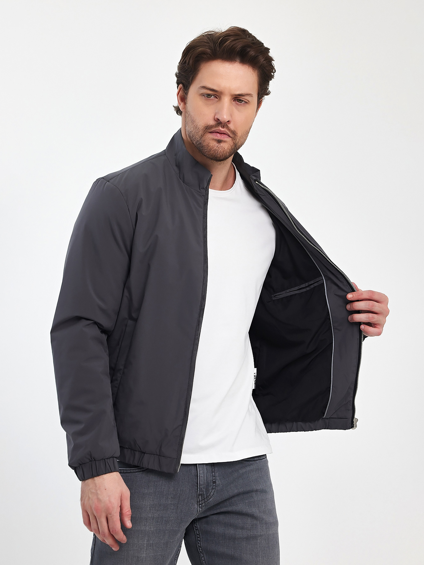 Демісезонна куртка Trend Collection модель TC11133GreyMNKRTKDMSZN Фото