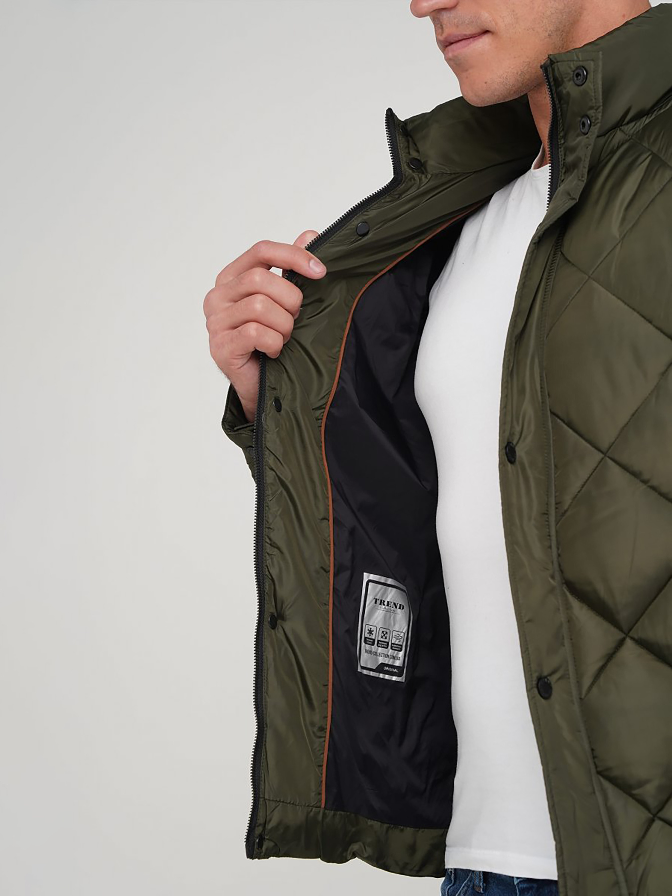 Демисезонная куртка Trend Collection модель TC5388DarkGreenMNKRTKDMSZN Фото