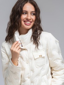 Демісезонна куртка VIVA WEAR модель 069-milk Демісезонна куртка VIVA WEAR модель 069-milk Фото