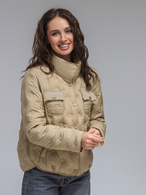 Демисезонная куртка VIVA WEAR модель 069-beige Фото