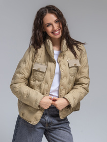 Демісезонна куртка VIVA WEAR модель 069-beige Фото