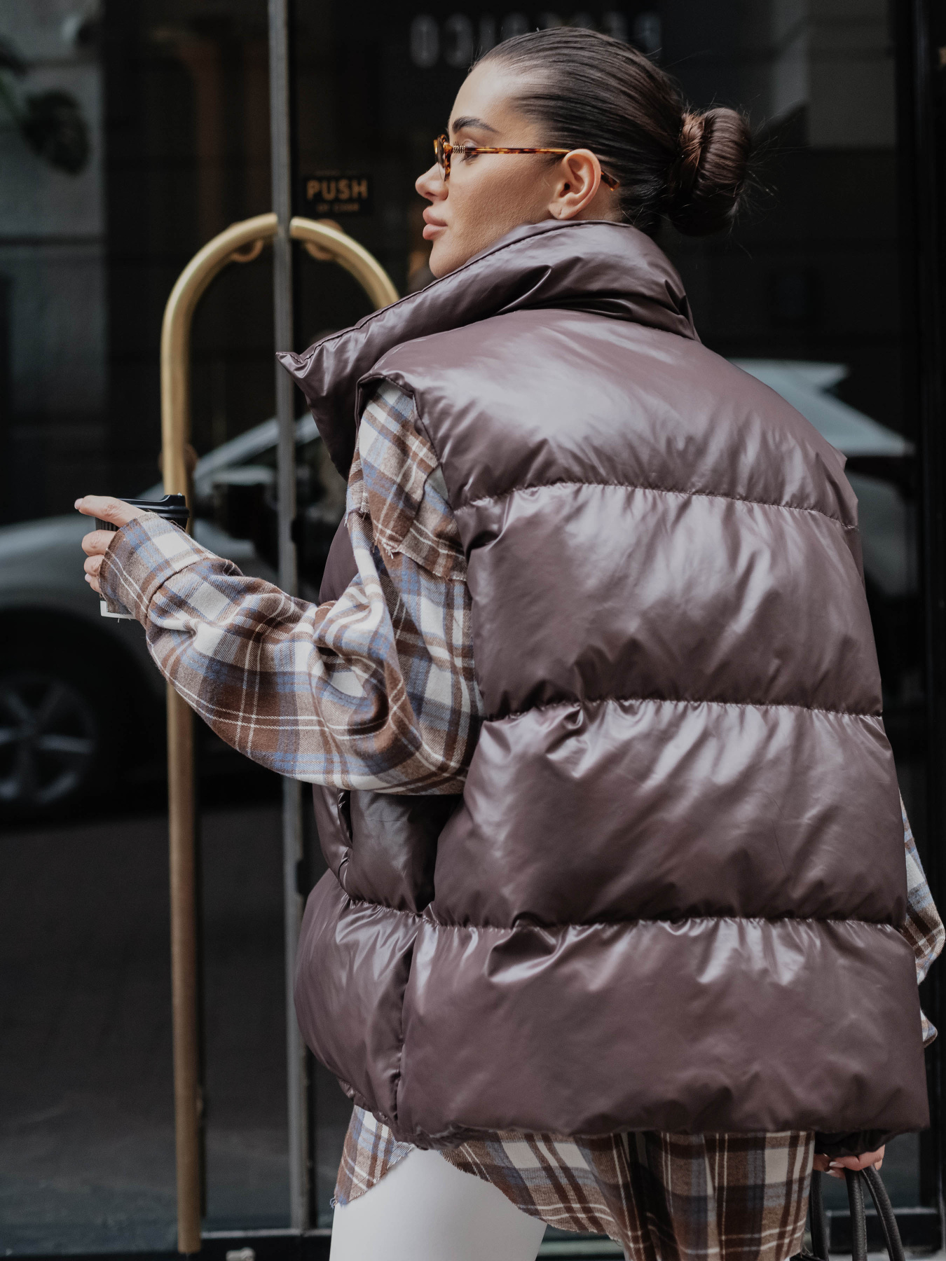 Жилет с утеплителем Jadone Fashion модель Zhylet_Soft_chokol Фото