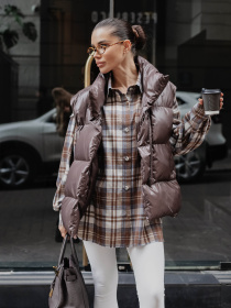 Жилет с утеплителем Jadone Fashion модель Zhylet_Soft_chokol Фото