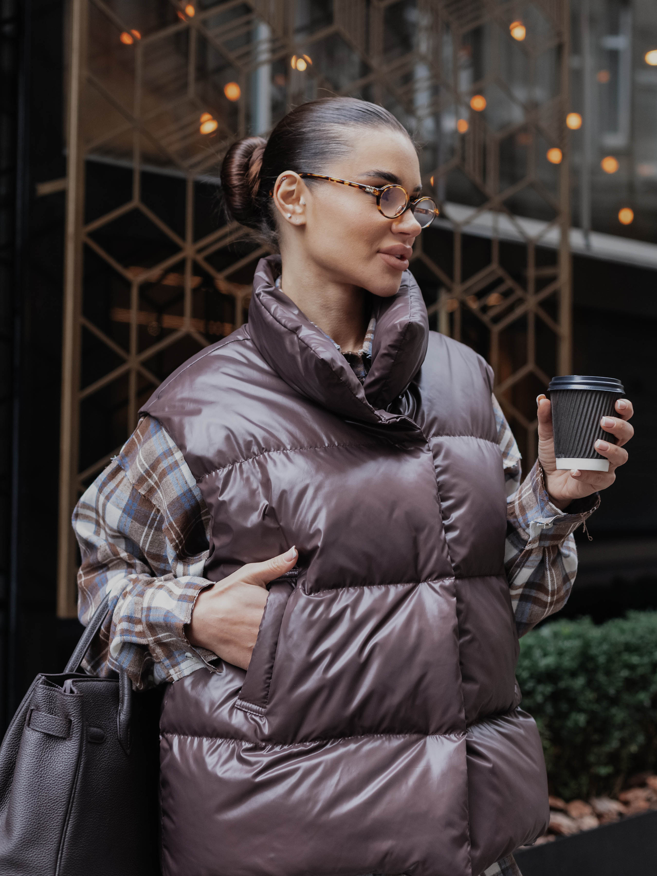 Утеплений жилет Jadone Fashion модель Zhylet_Soft_chokol Фото