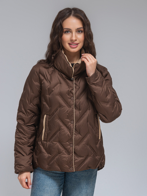 Демисезонная куртка VIVA WEAR модель 8885-choco Фото