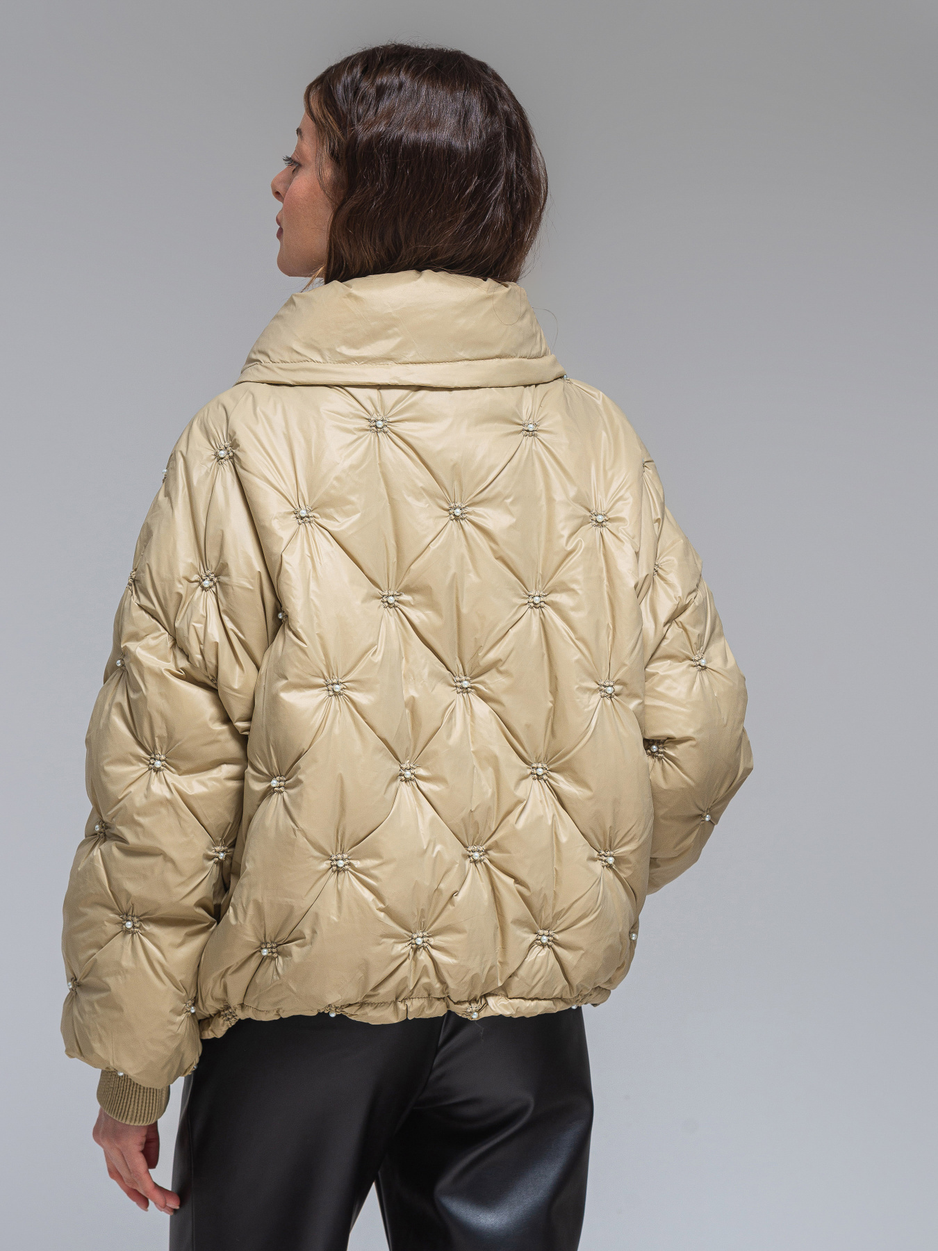 Демисезонная куртка VIVA WEAR модель 2346-beige Фото