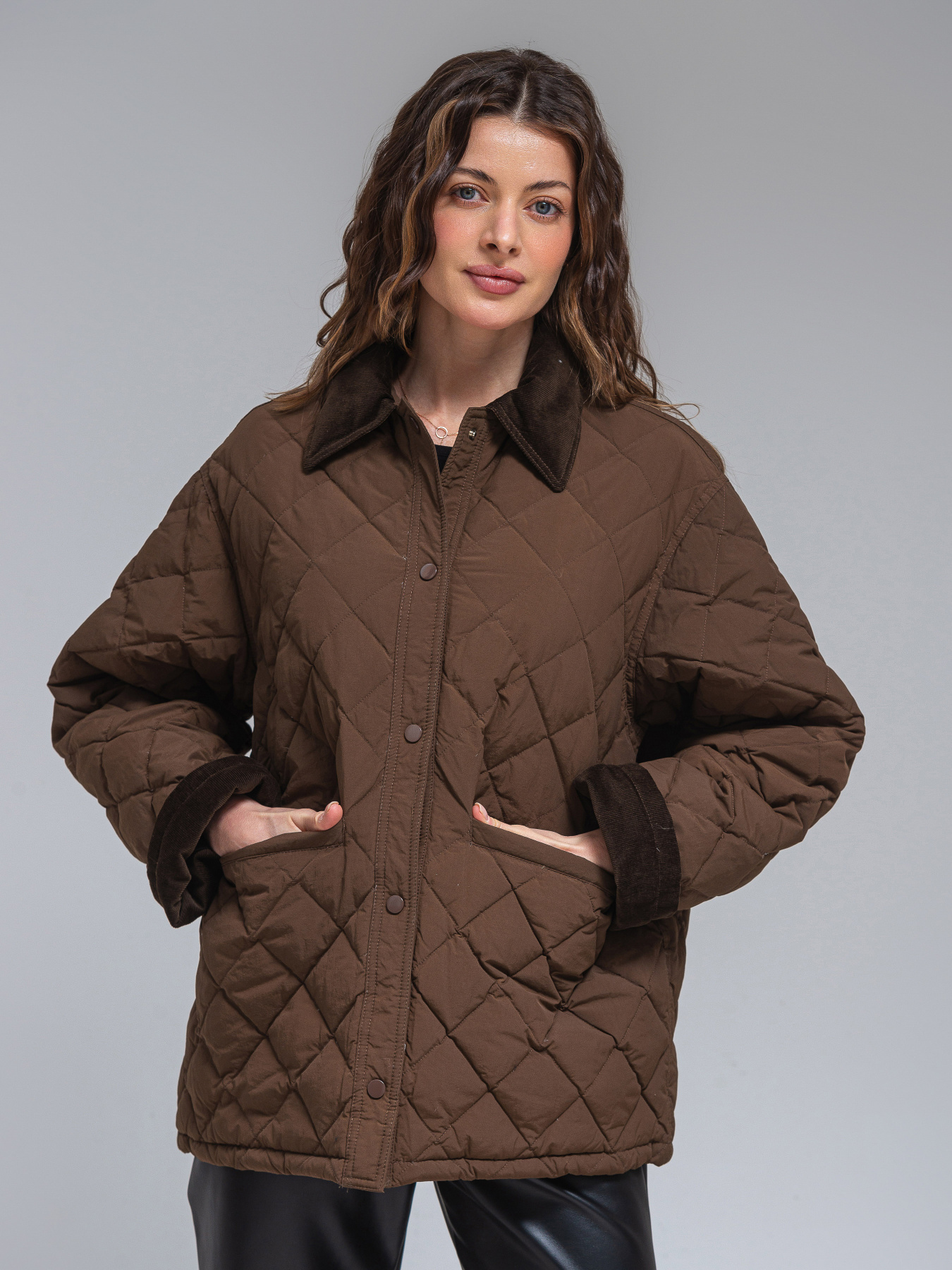 Демисезонная куртка VIVA WEAR модель 876-brown Фото