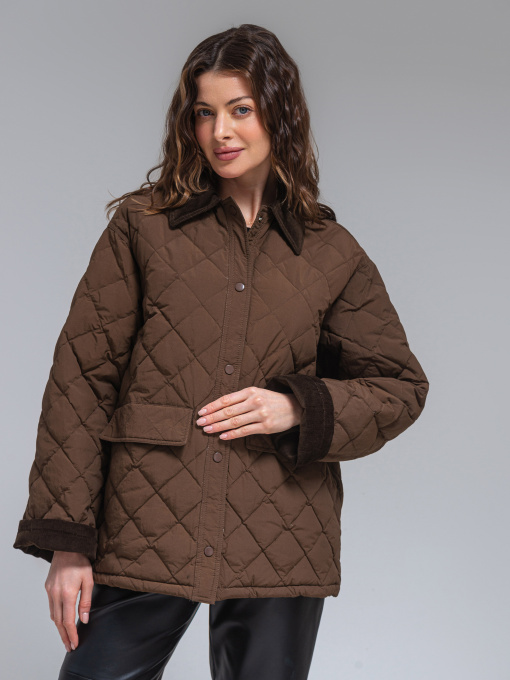 Демисезонная куртка VIVA WEAR модель 876-brown Фото