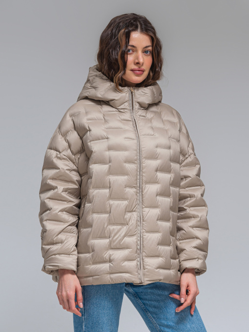 Демисезонная куртка VIVA WEAR модель 8892-beige Фото