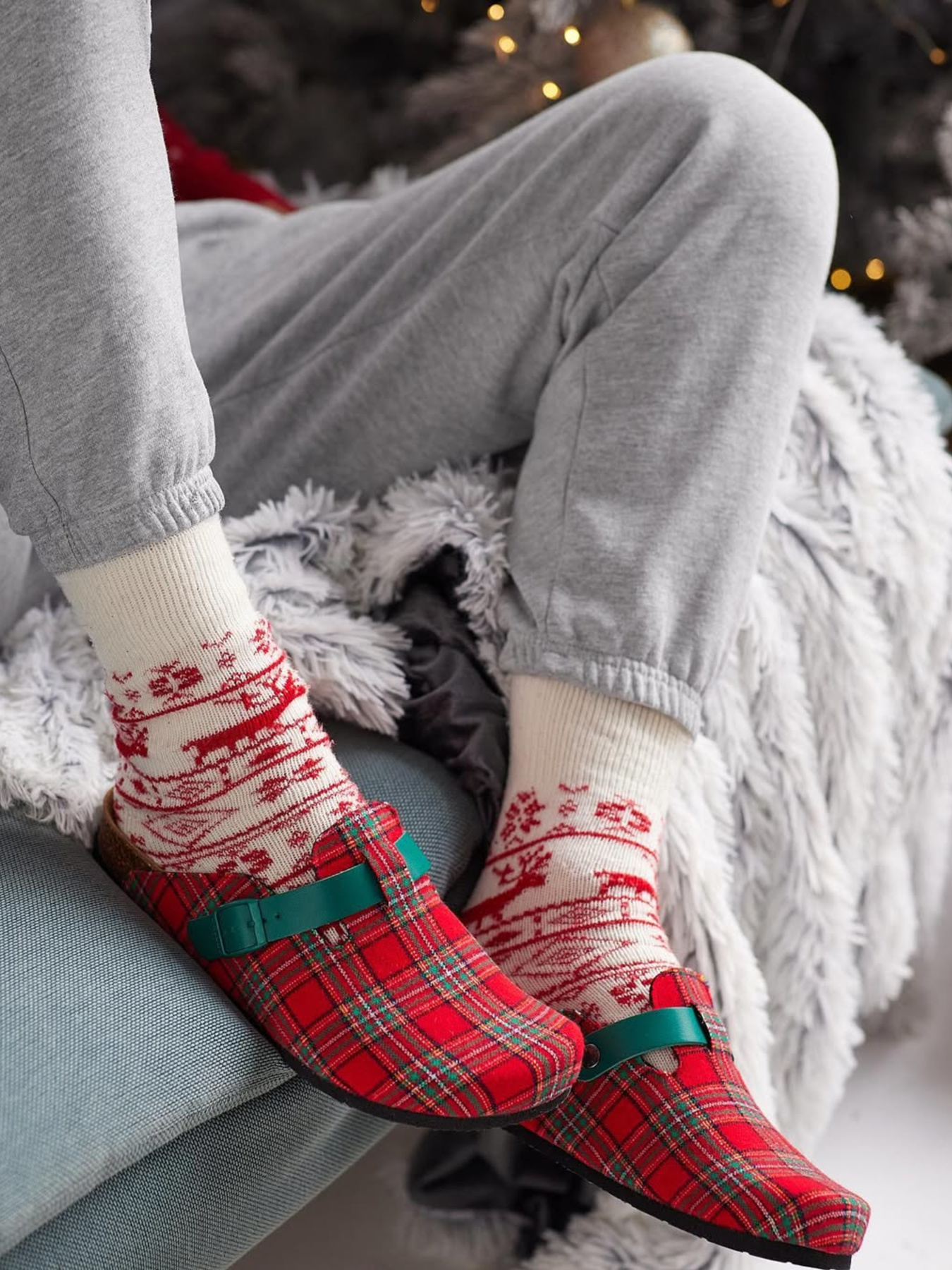 Тапки Grubin модель gr-5353_red-cage Фото