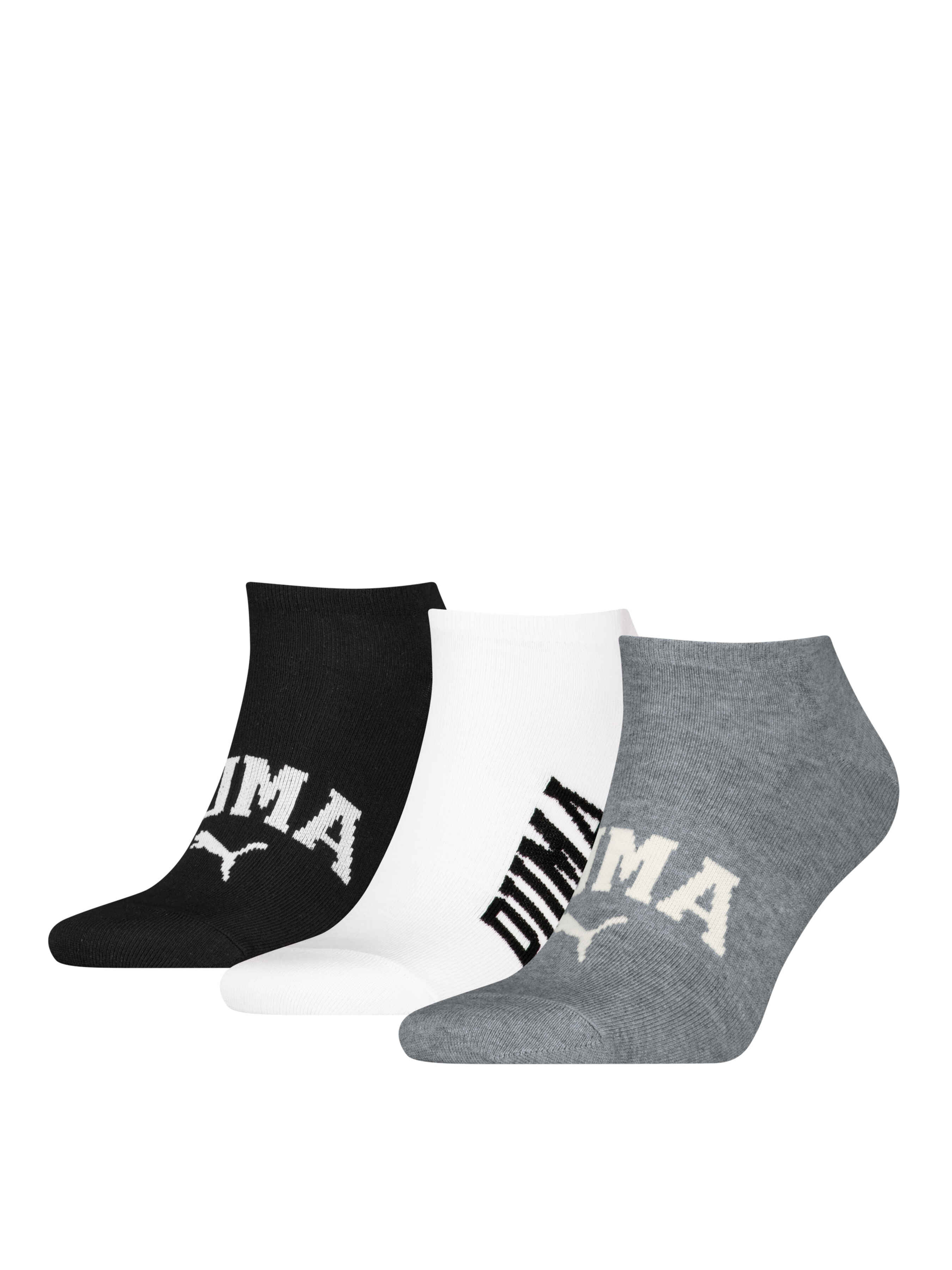 PUMA Unisex Logo Sneaker 3p Набір шкарпеток (938638_06) Унісекс колір - Сірий матеріал - Комбінований верх