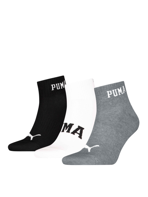 Набір шкарпеток PUMA Unisex Logo Quarter 3p модель 938636 Фото