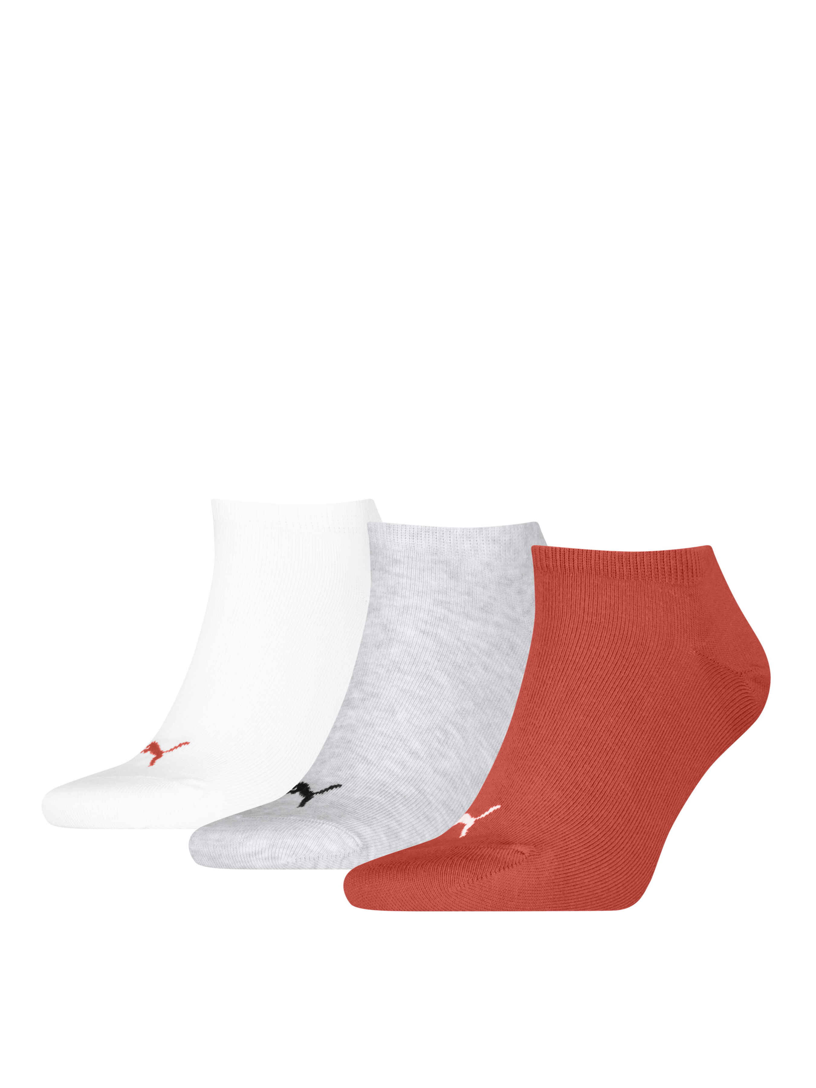 PUMA Unisex Sneaker Plain 3p Набір шкарпеток (938624_20) Унісекс колір - Червоний матеріал - Комбінований верх