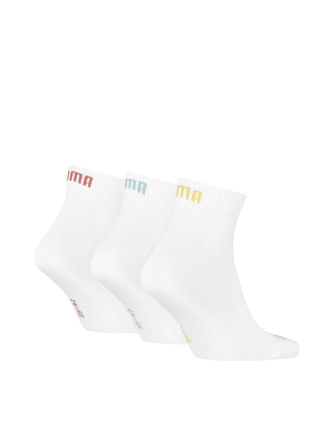 Набор носков PUMA Unisex Quarter Plain 3p модель 938589 Фото