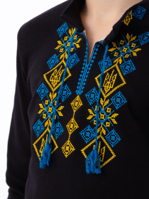 Вышитая рубашка Носи своє модель 6128-015-22-1-zhovto-blakitnij-gerb Фото