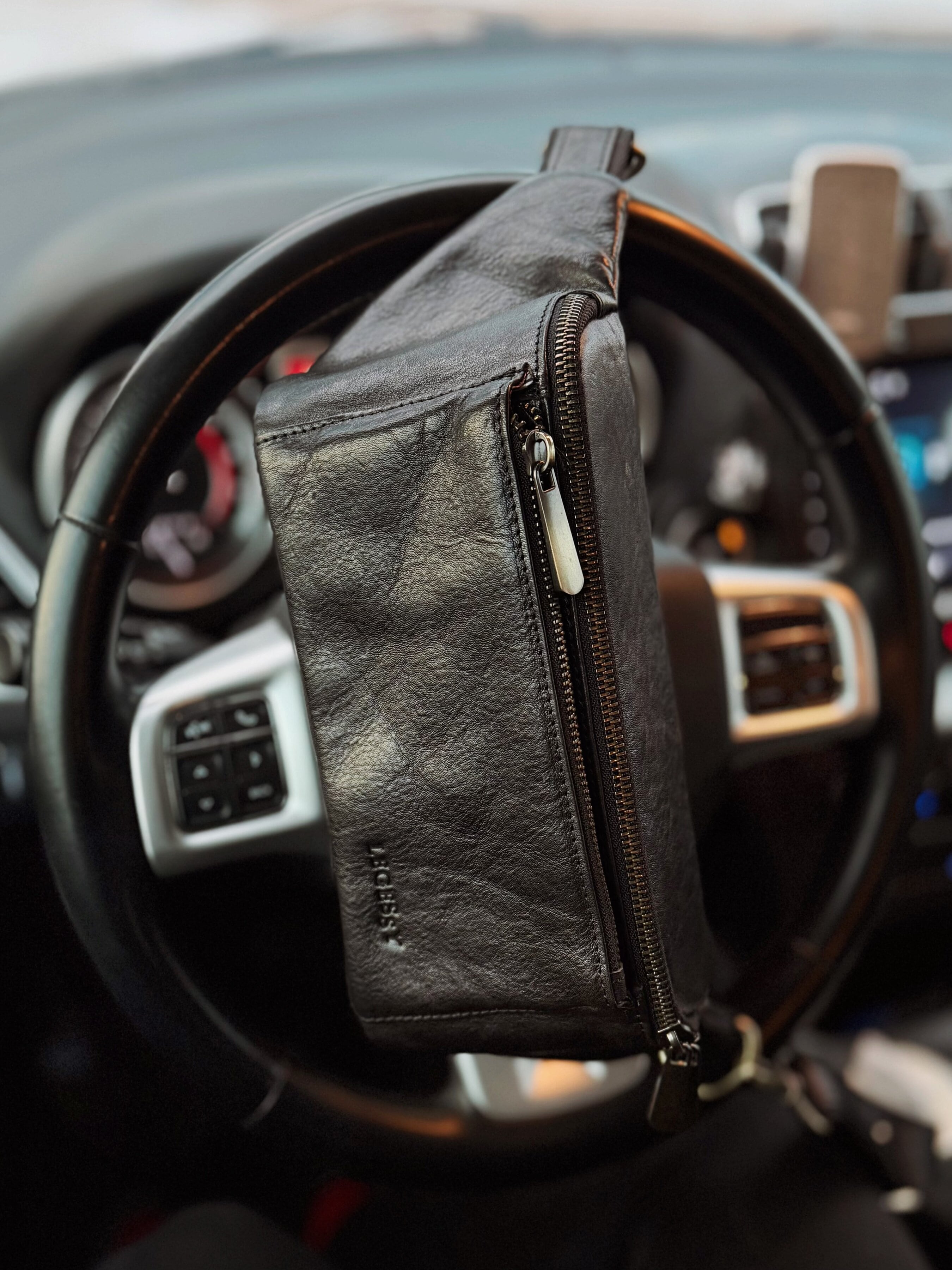 Legessy Поясна сумка (SORENTO_233_ANTIQ) Чоловіче, колір - Чорний, матеріал - Шкіра