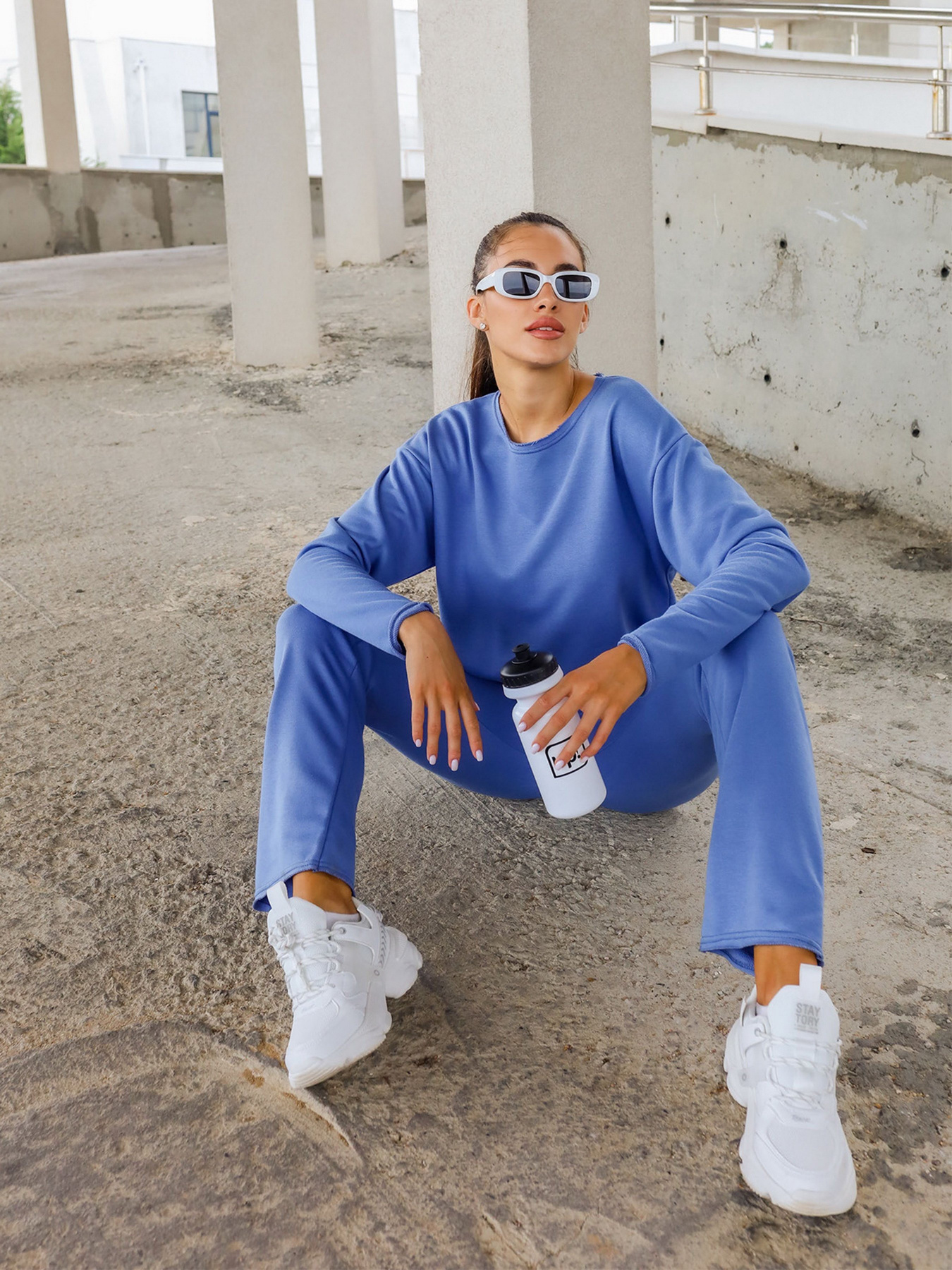 Костюм ISSA Plus модель 12847_blue Фото