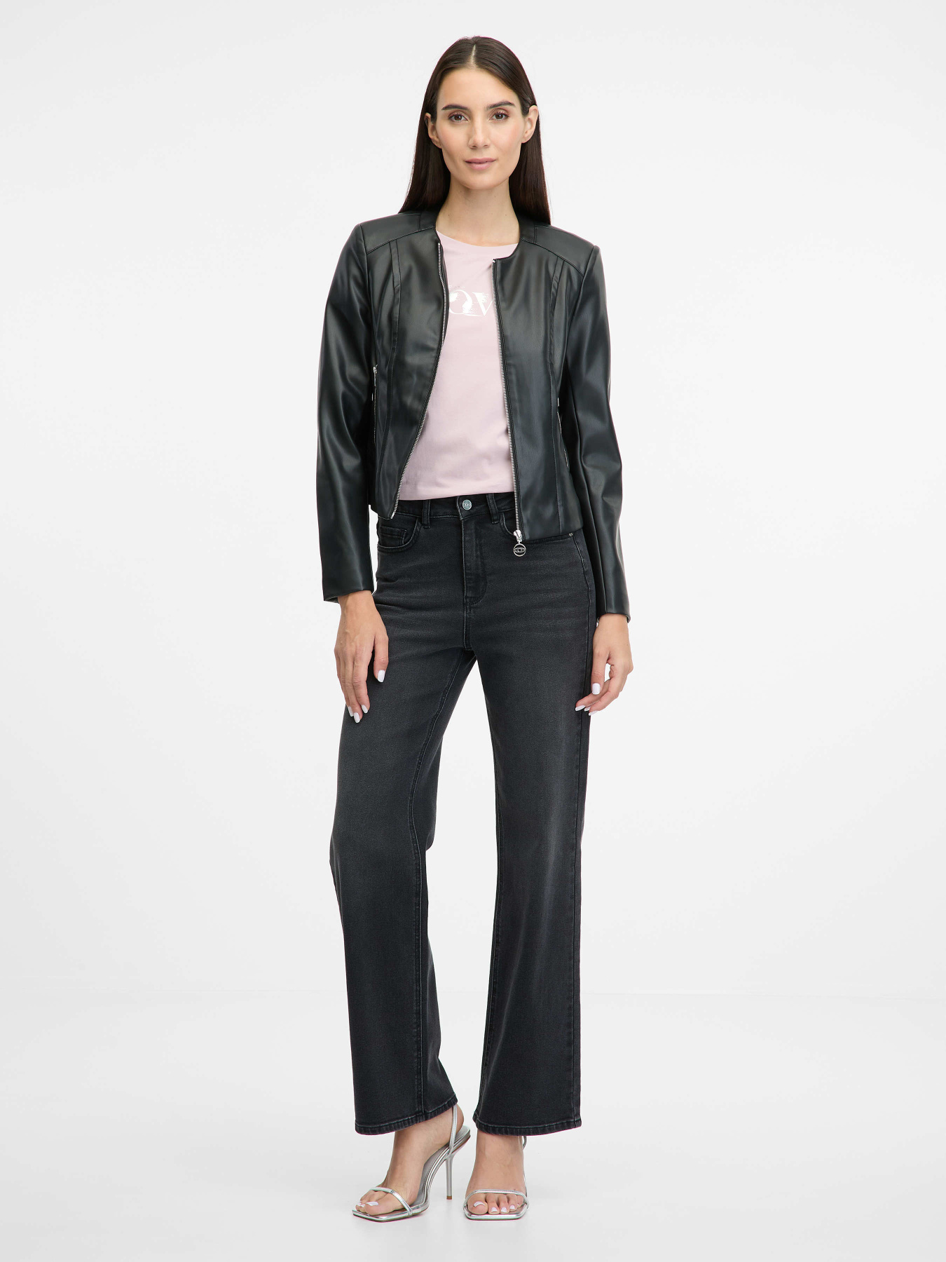 Шкіряна куртка Orsay модель 1000909-660000 Фото