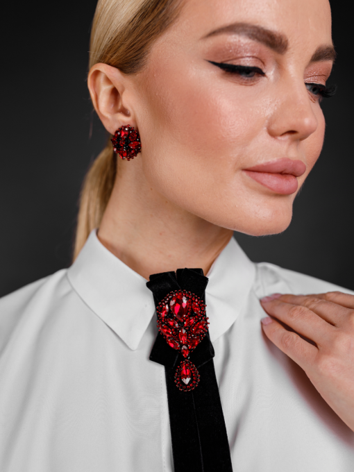 Серьги-гвоздики Zarmilkas модель E-911 Фото