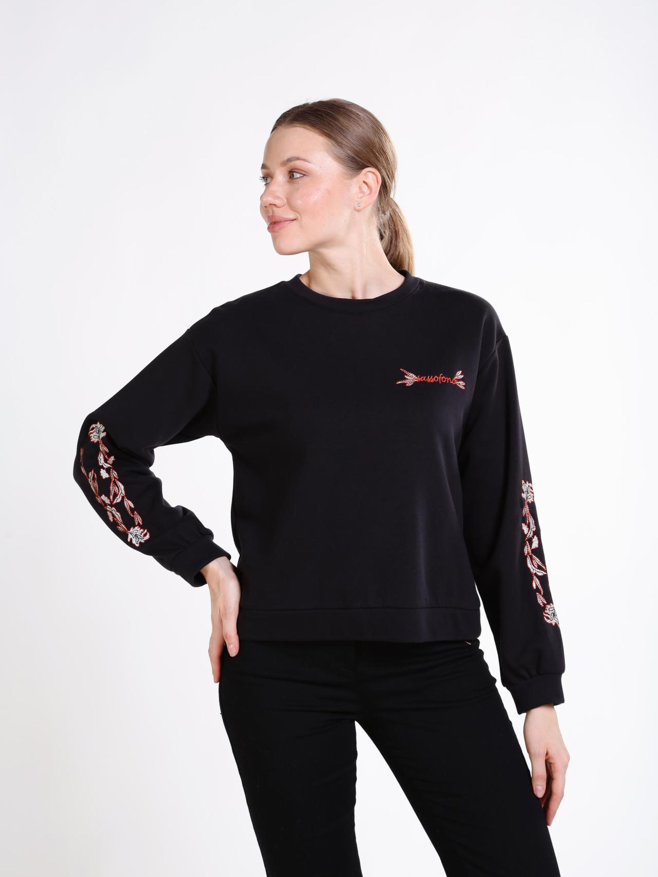 Світшот Sassofono модель A241-SF-313601 Фото