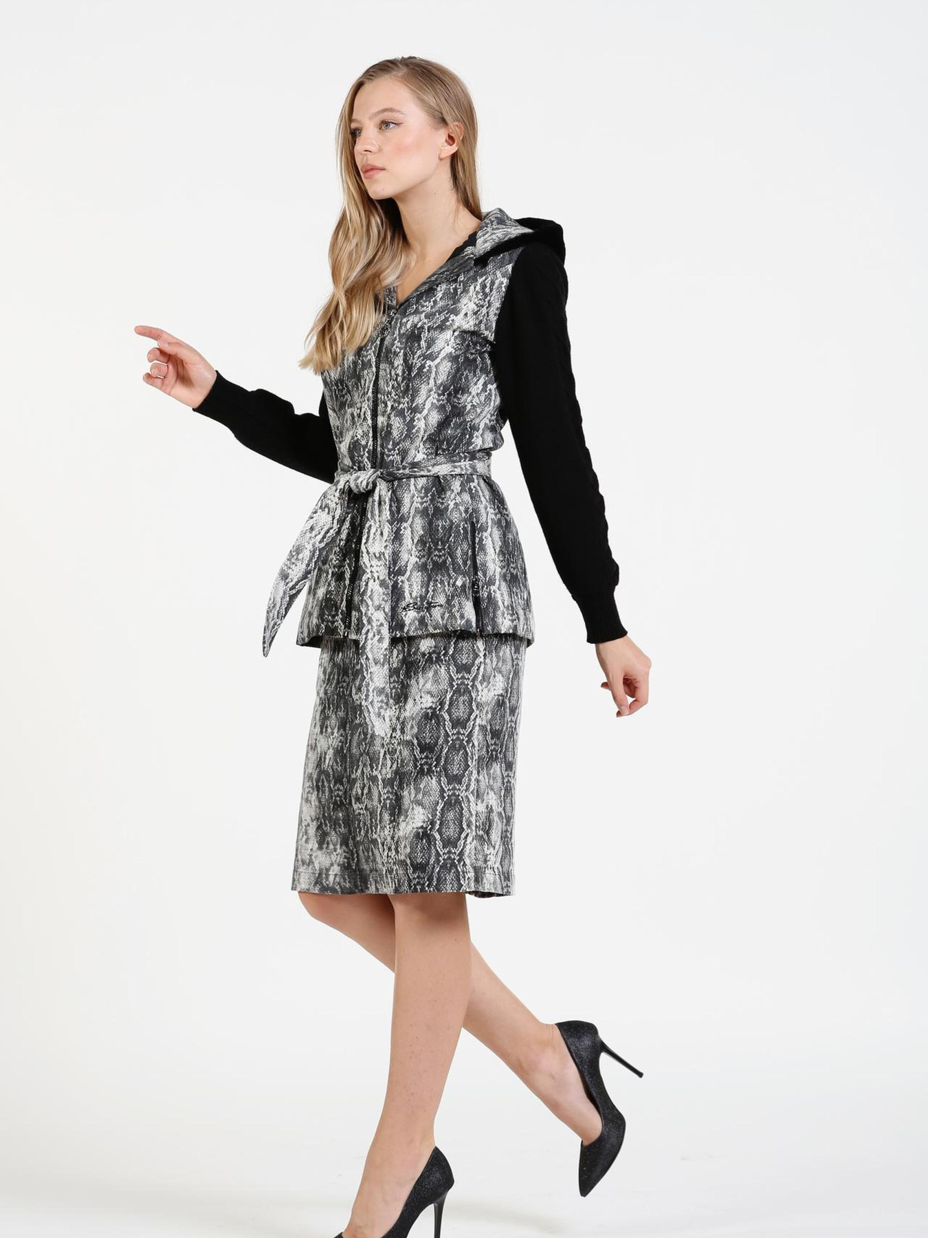 Юбка миди Sassofono модель A241-SF-434081 Фото