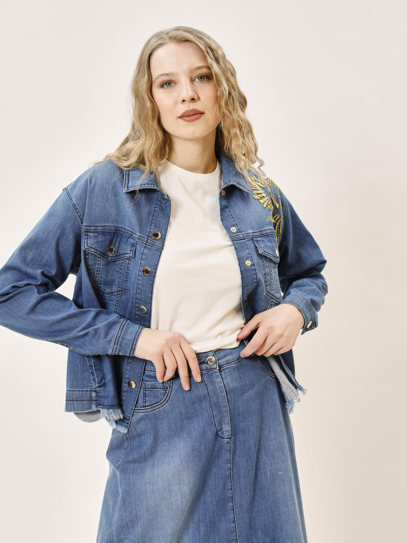 Джинсова куртка Sassofono модель A242-SF-328232 Фото