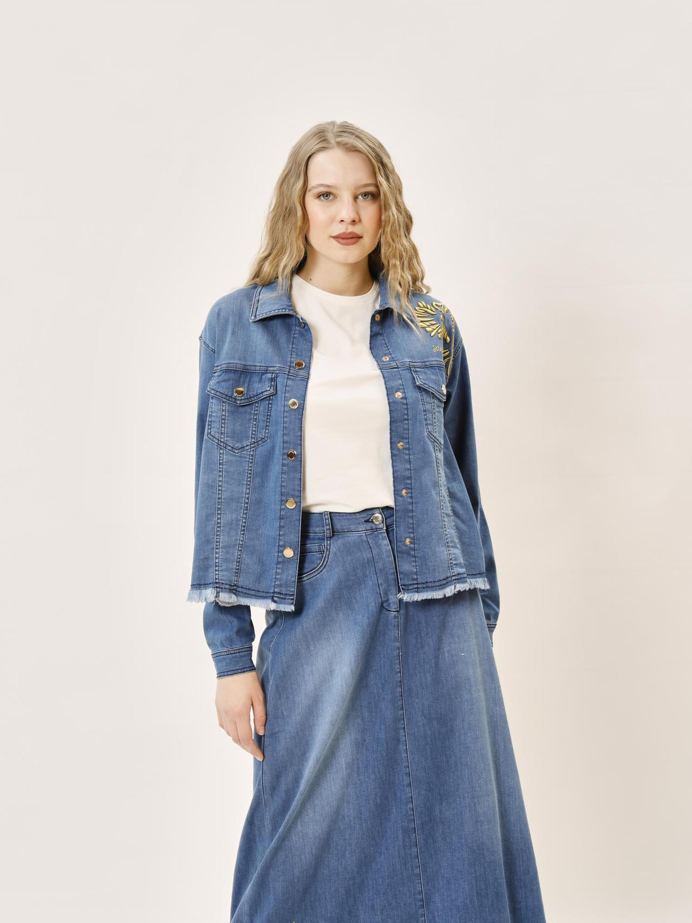 Джинсова куртка Sassofono модель A242-SF-328232 Джинсова куртка Sassofono модель A242-SF-328232 Фото