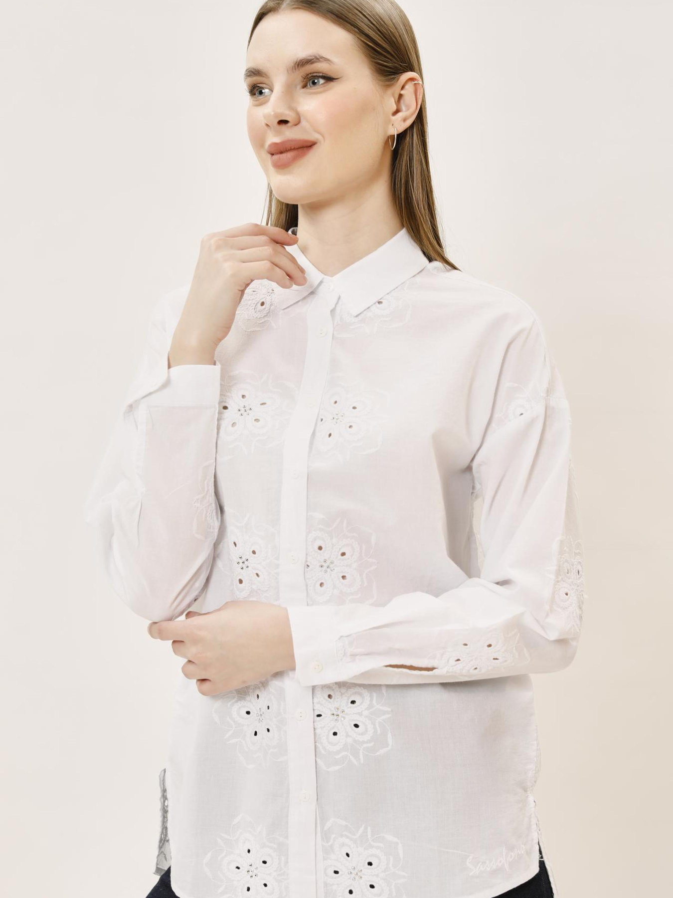 Рубашка повседневная Sassofono модель A242-SF-PT3819 Фото