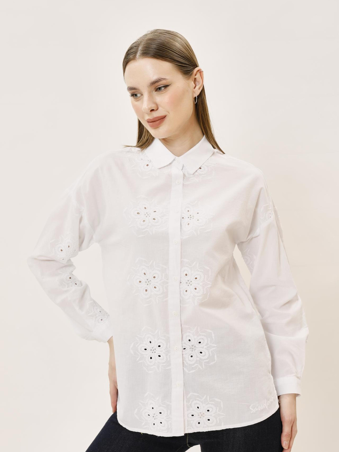 Рубашка повседневная Sassofono модель A242-SF-PT3819 Фото