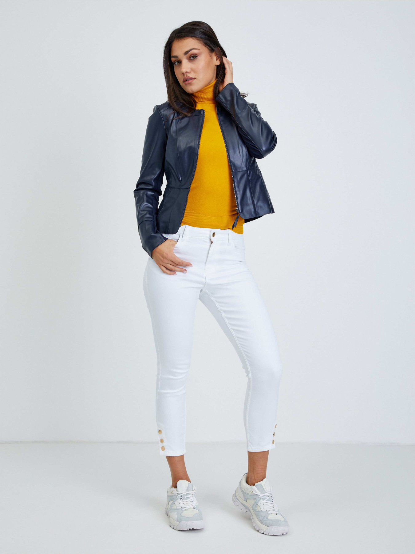 Шкіряна куртка Orsay модель 0800152-526000 Фото