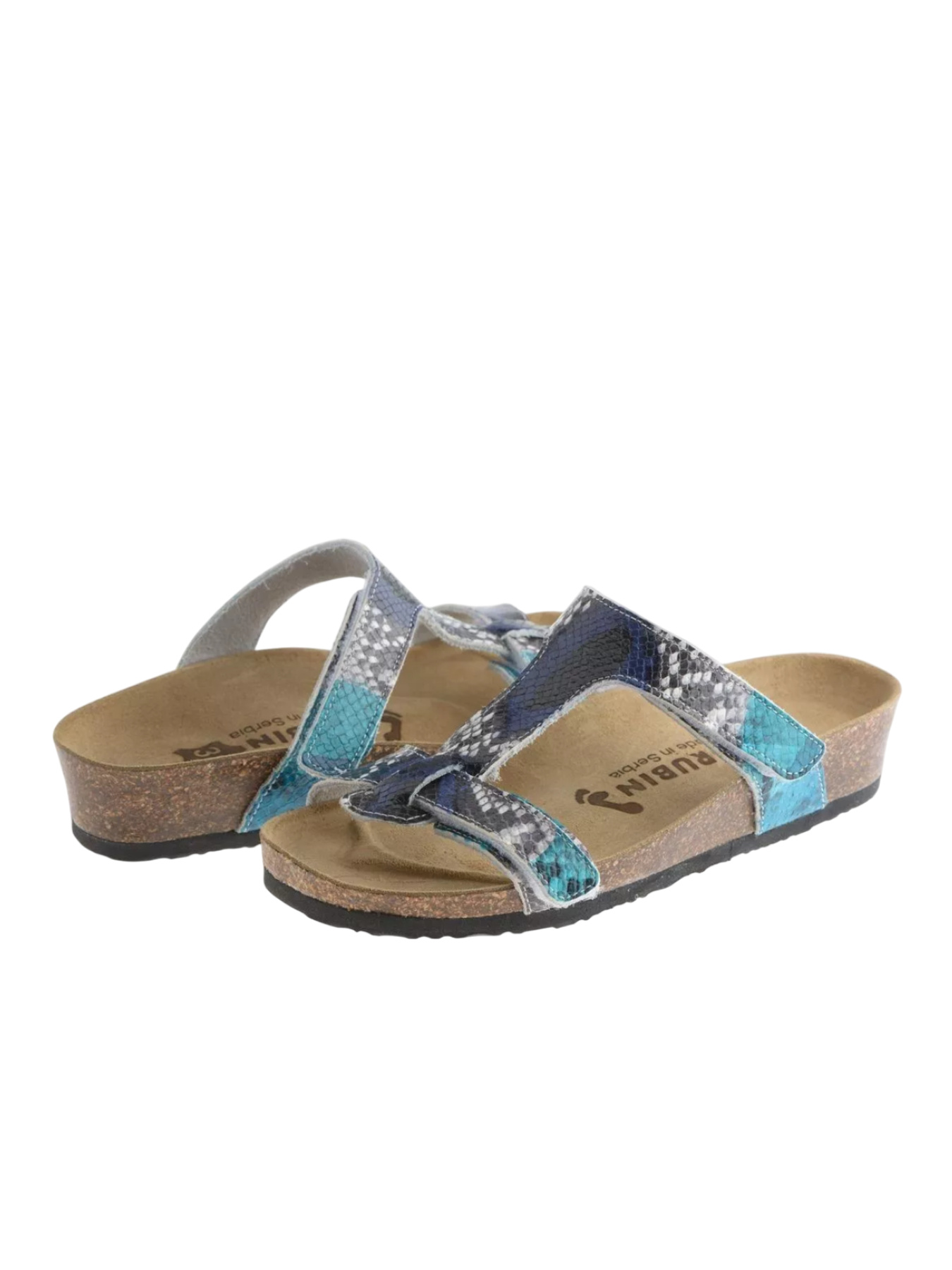 Шльопанці Grubin модель gr-194362_blue_06 snake Фото