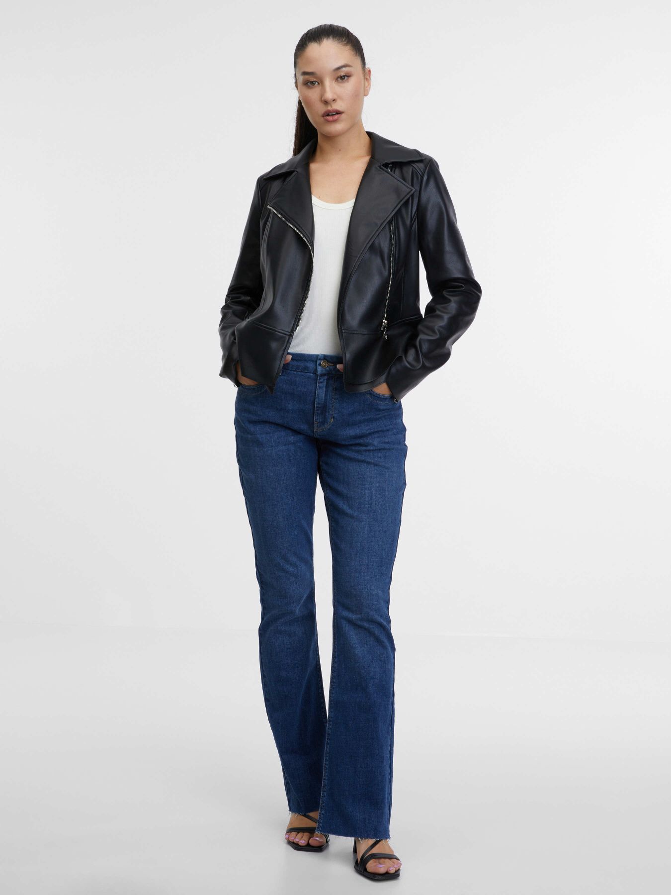 Шкіряна куртка Orsay модель 1000615-660000 Фото