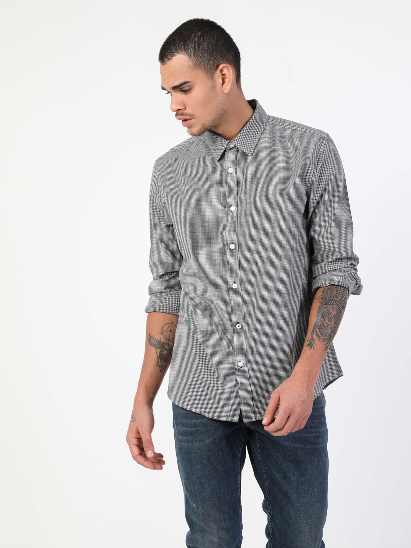 Рубашки Colin’s модель CL1048510_Q1.V1_BLK Фото