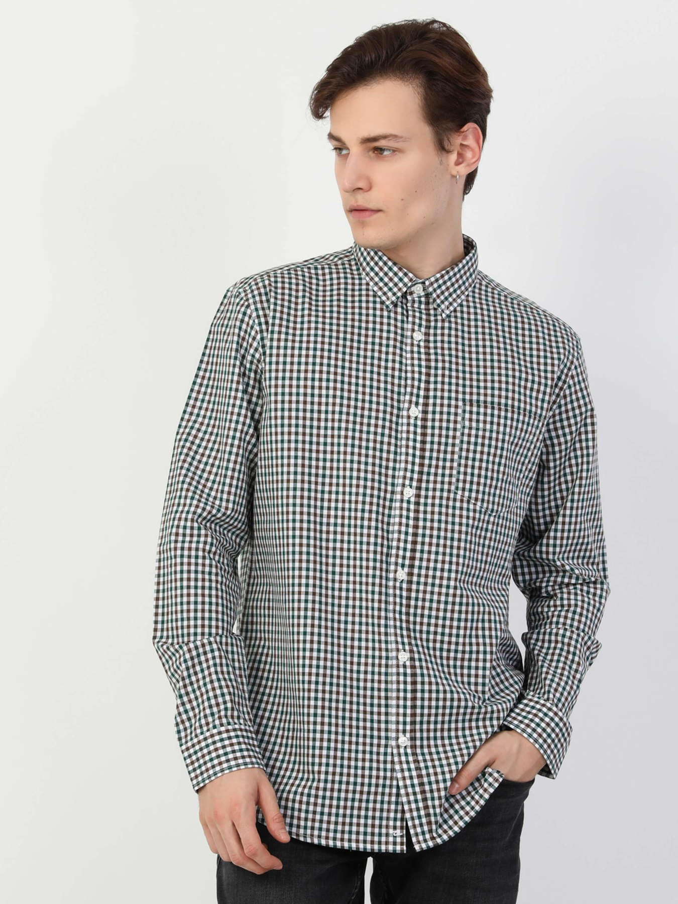 Рубашки Colin’s модель CL1048575_Q1.V1_GRN Фото