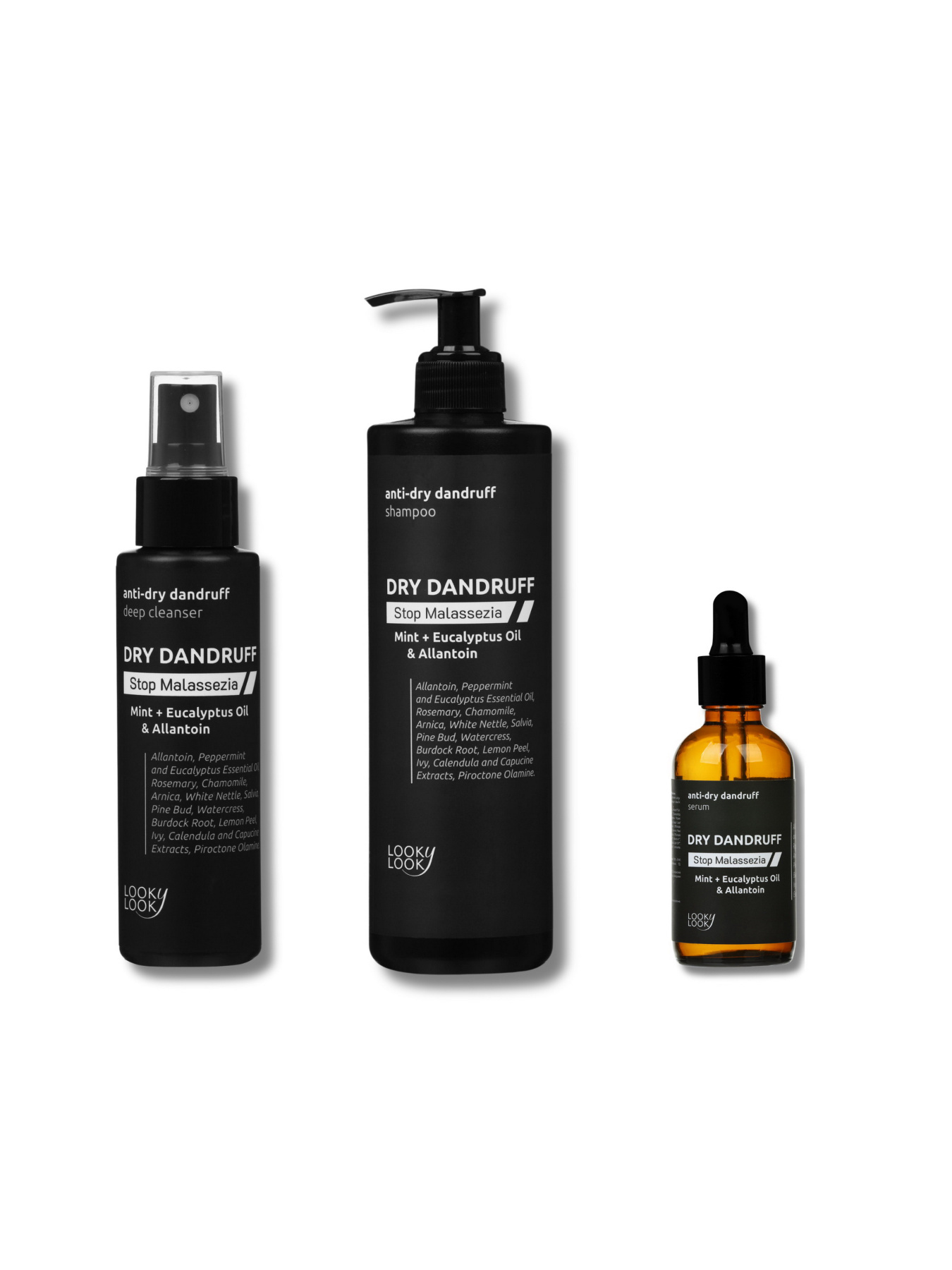 Комплексный XL-уход против перхоти Stop Malassezia Looky Look модель 4684820995401 Фото