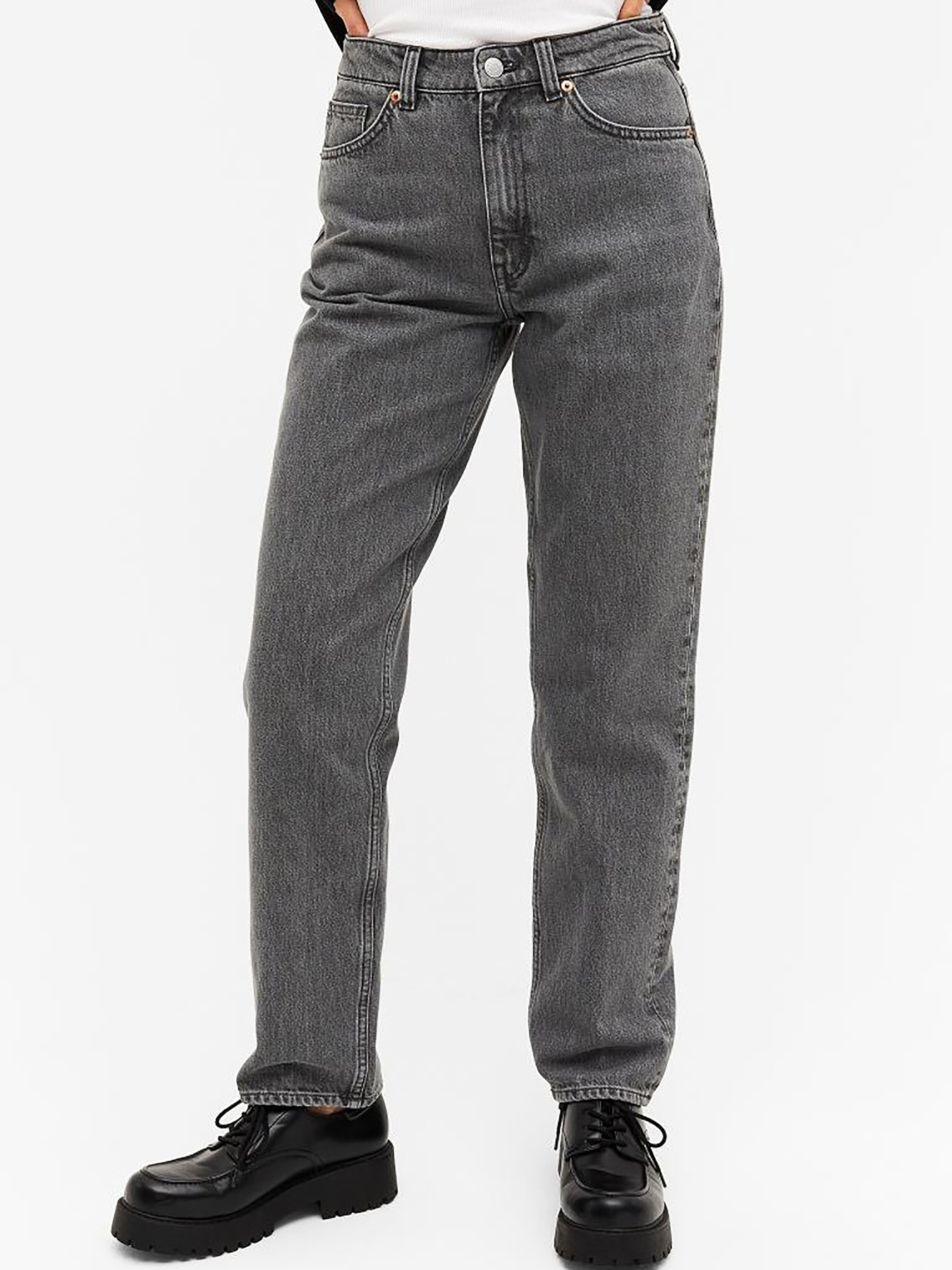 Зауженные джинсы Monki модель 75453 Фото