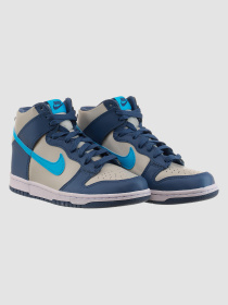 Кросівки NIKE Dunk High Gs Grey Blue модель DB2179-006 Фото