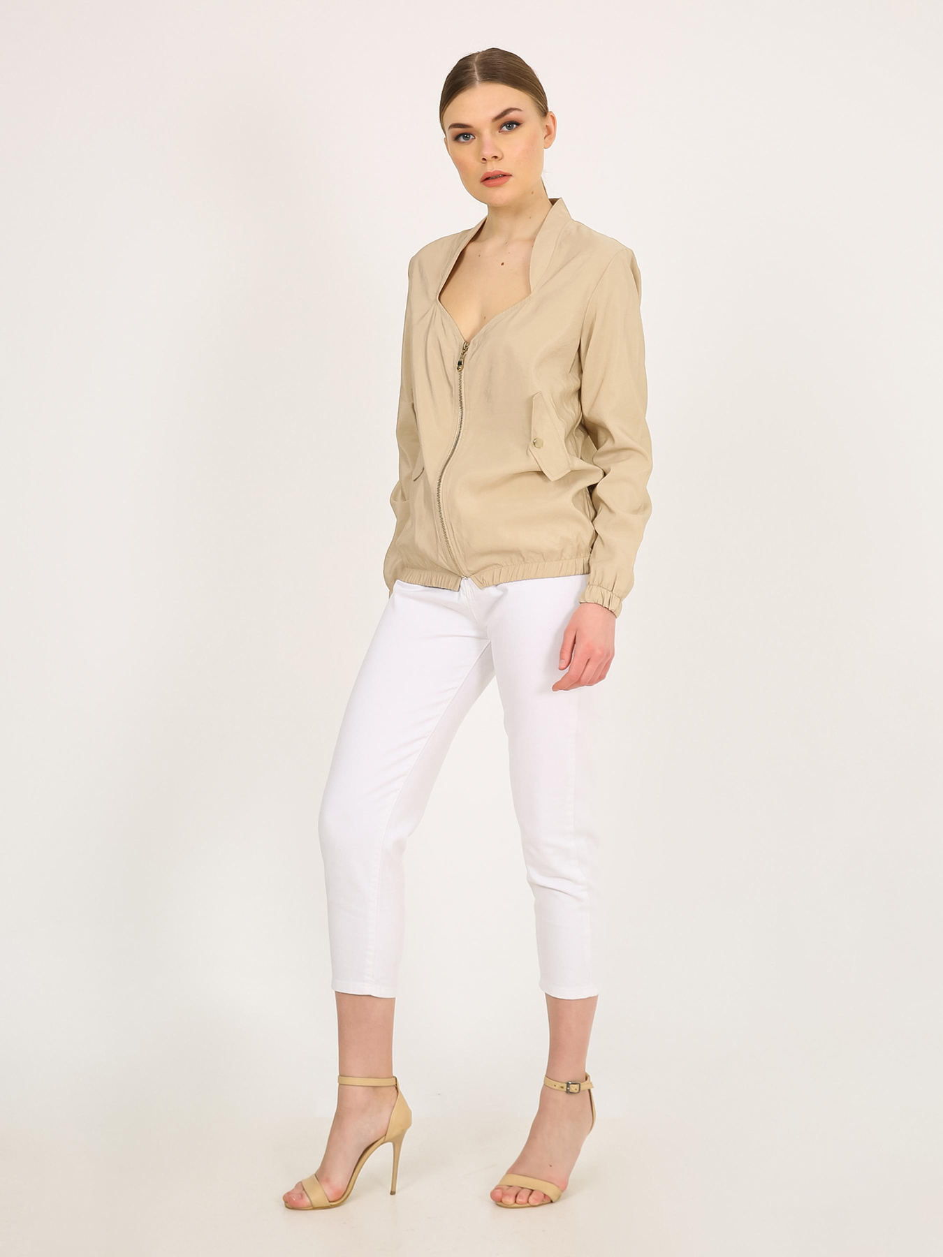 Бомбер Vicolo модель 232-VC-6124_бежевый Фото