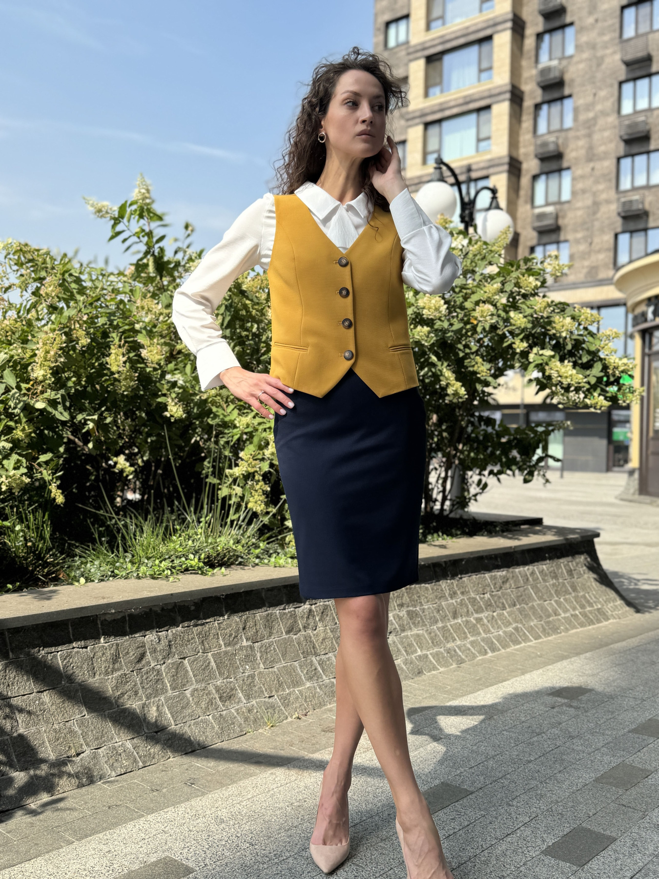 Жилет классический CAT ORANGE модель 3353 Фото