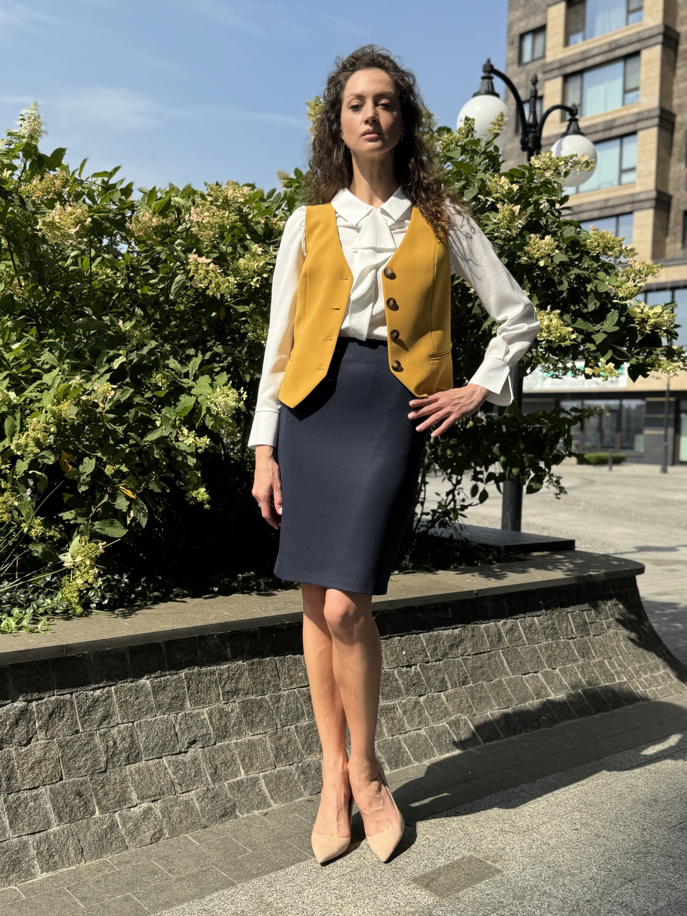 Жилет классический CAT ORANGE модель 3353 Фото