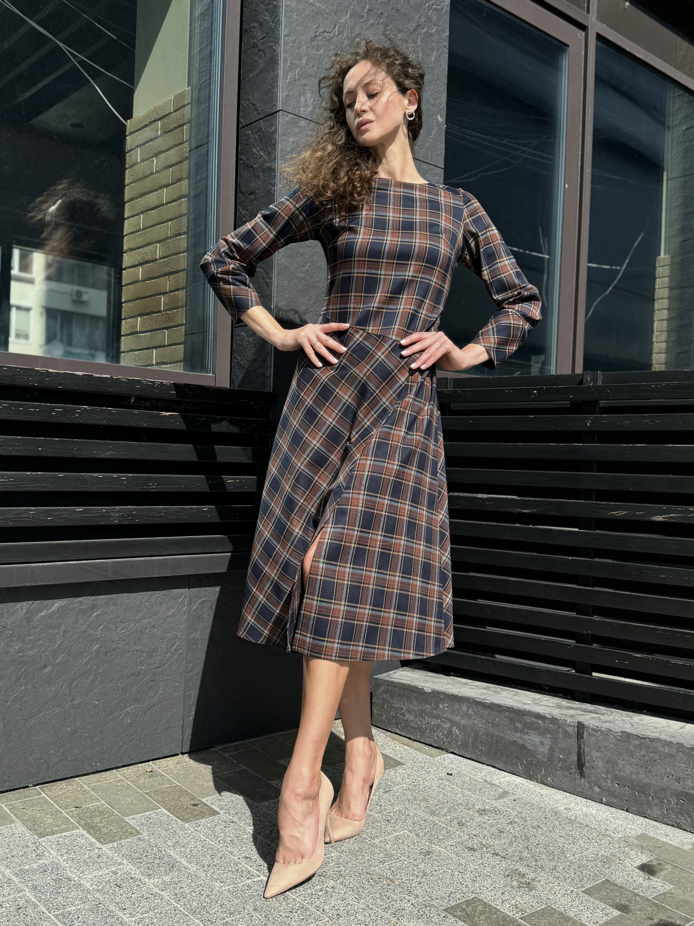 Платье миди CAT ORANGE модель 5798 Фото