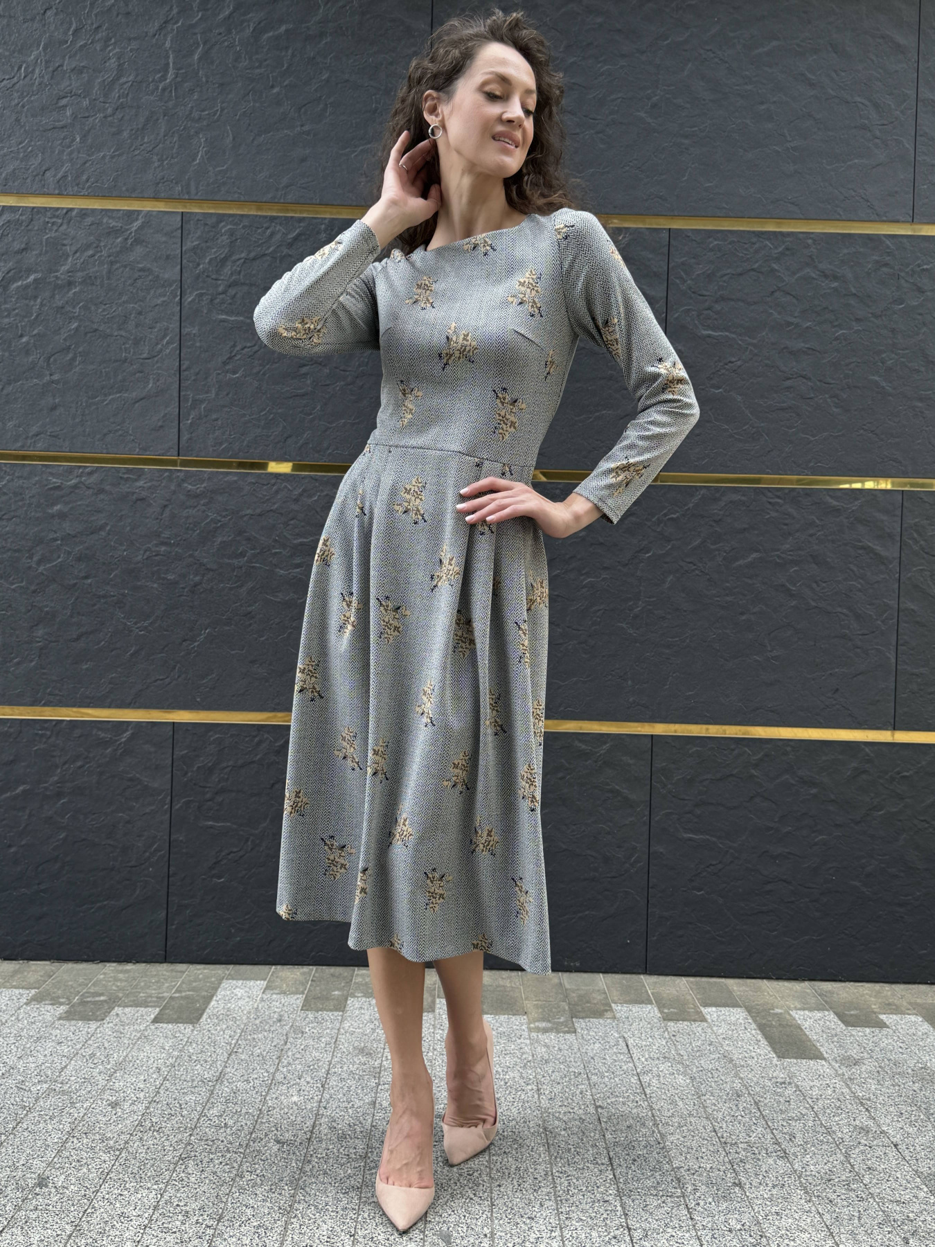 Платье миди CAT ORANGE модель 5794 Фото