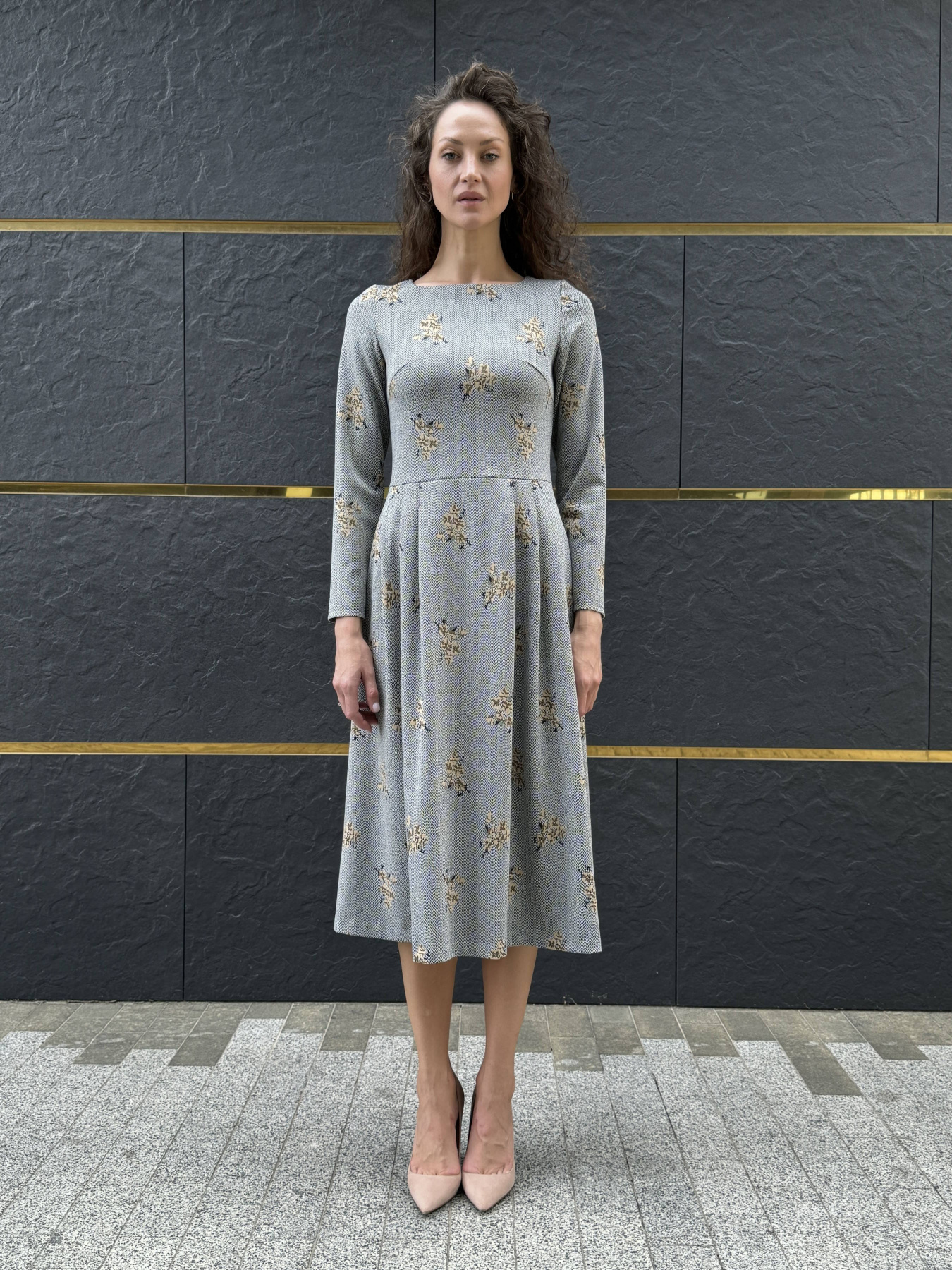 Платье миди CAT ORANGE модель 5794 Фото