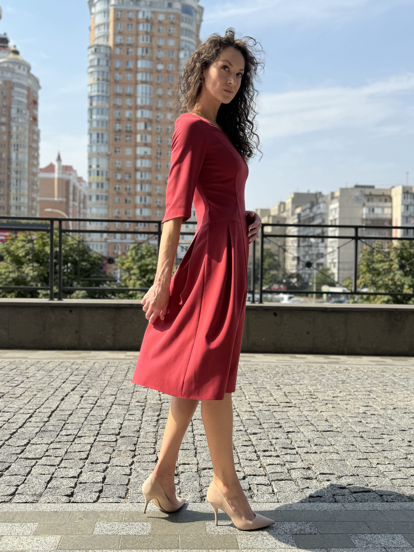 Сукня міді CAT ORANGE модель 5792 Фото