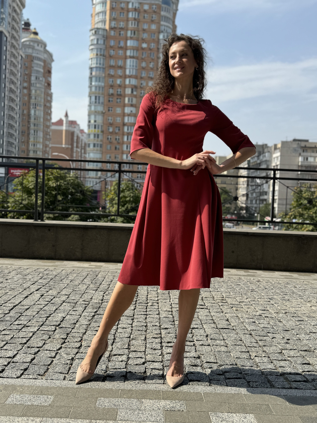 Сукня міді CAT ORANGE модель 5792 Фото