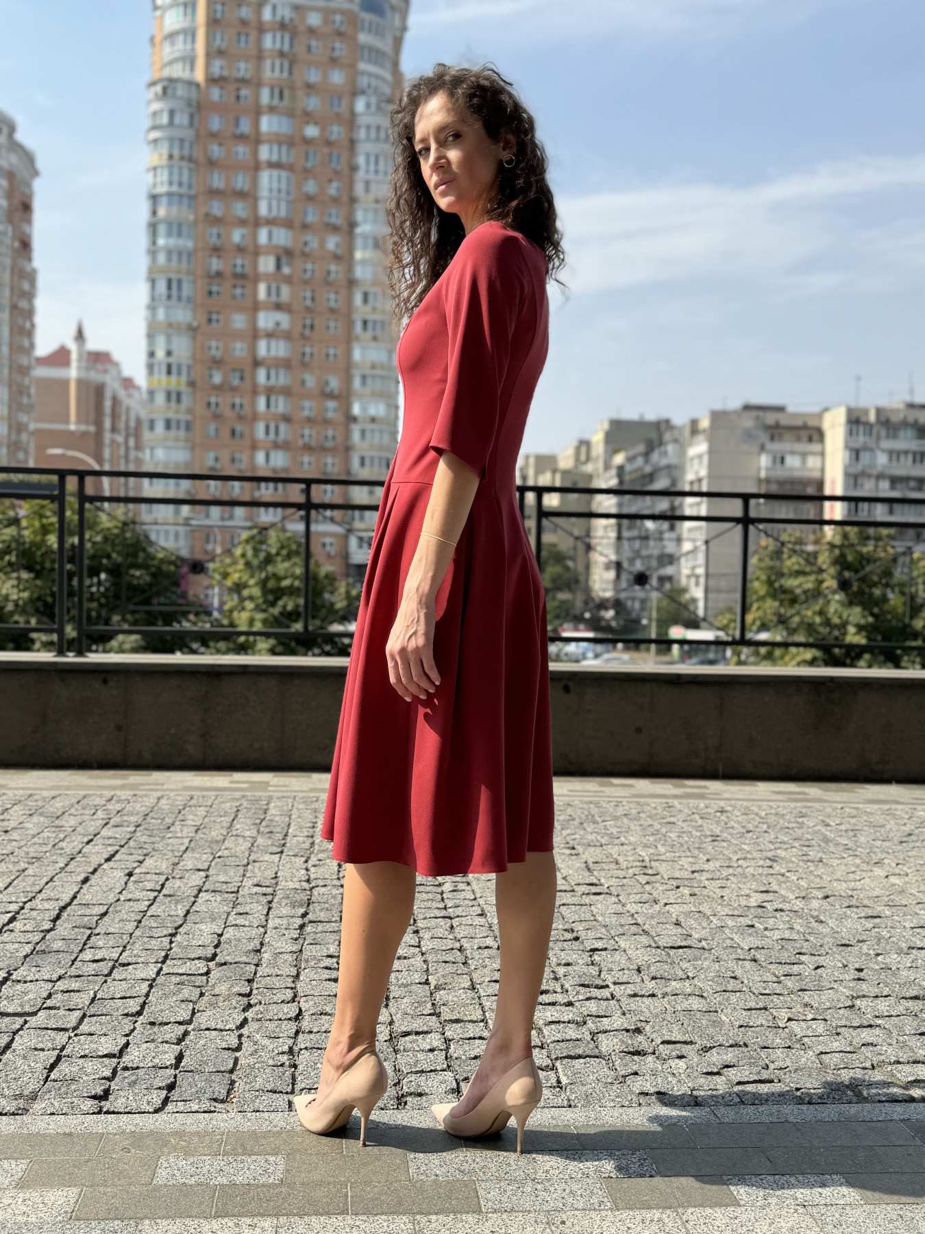 Сукня міді CAT ORANGE модель 5792 Фото